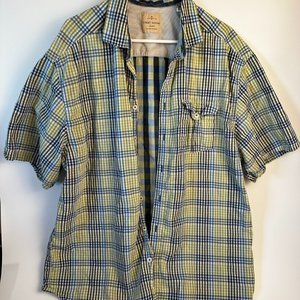 Tommy Bahama - Men's - Green and Blue plaid Shirt, Size XTL